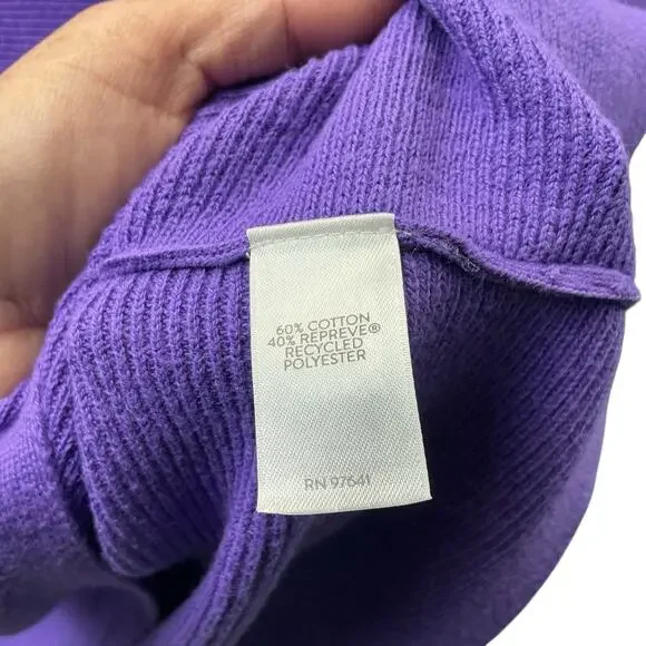 J Jill Sweater Womens Sz. XL Purple Boat Neck Tunic 3/4 Drop Sleeve Linen Blend - Picture 10 of 16